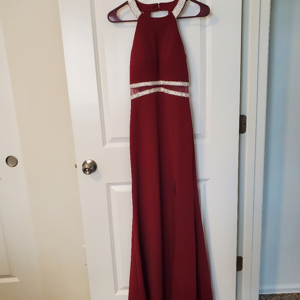 Maroon Maxi Dress